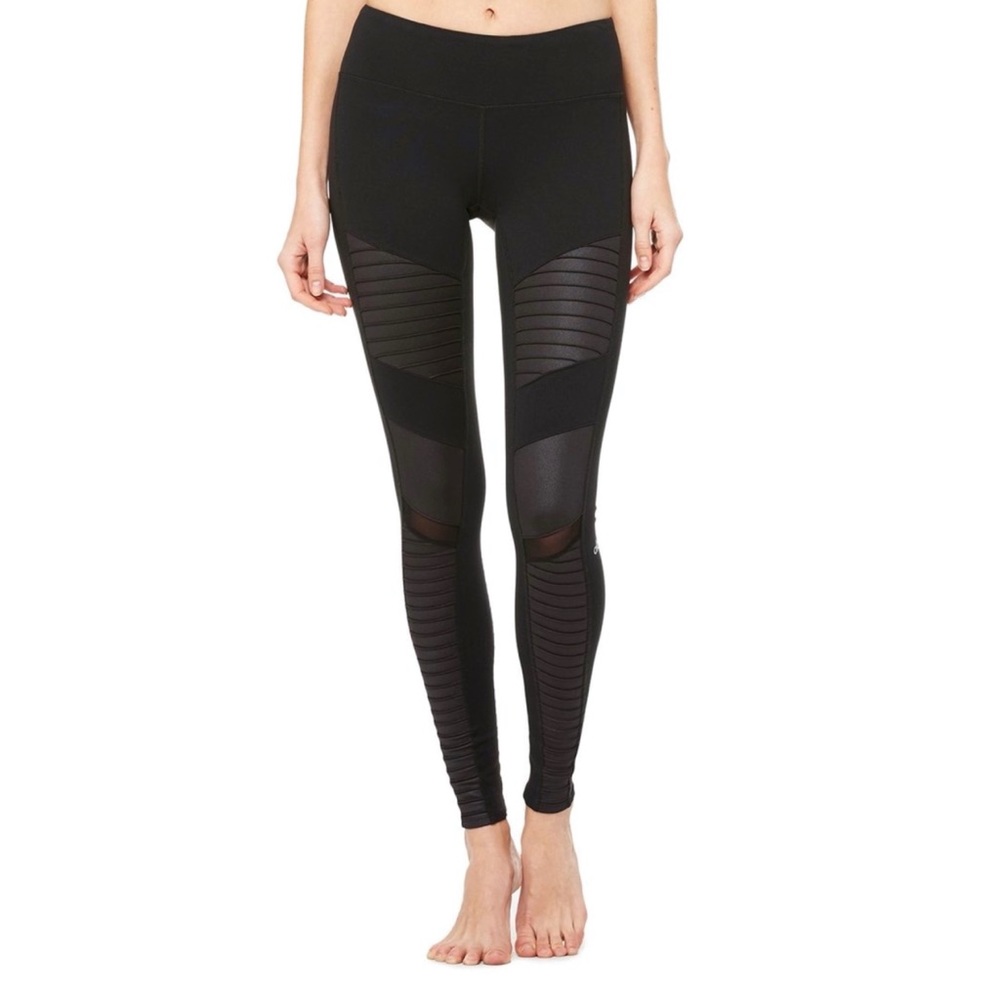Alo yoga moto leggings black XS